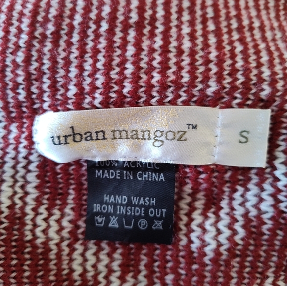 Brick Red South West Geometric Pattern knit Waterfall Sweater Rodeo Size Large - Picture 4 of 4